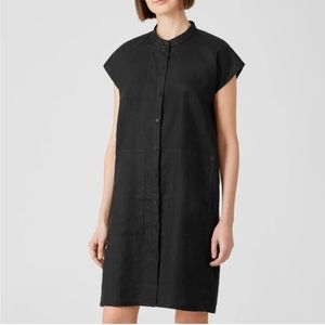 Eileen Fisher Linen Cap Sleeve Dress